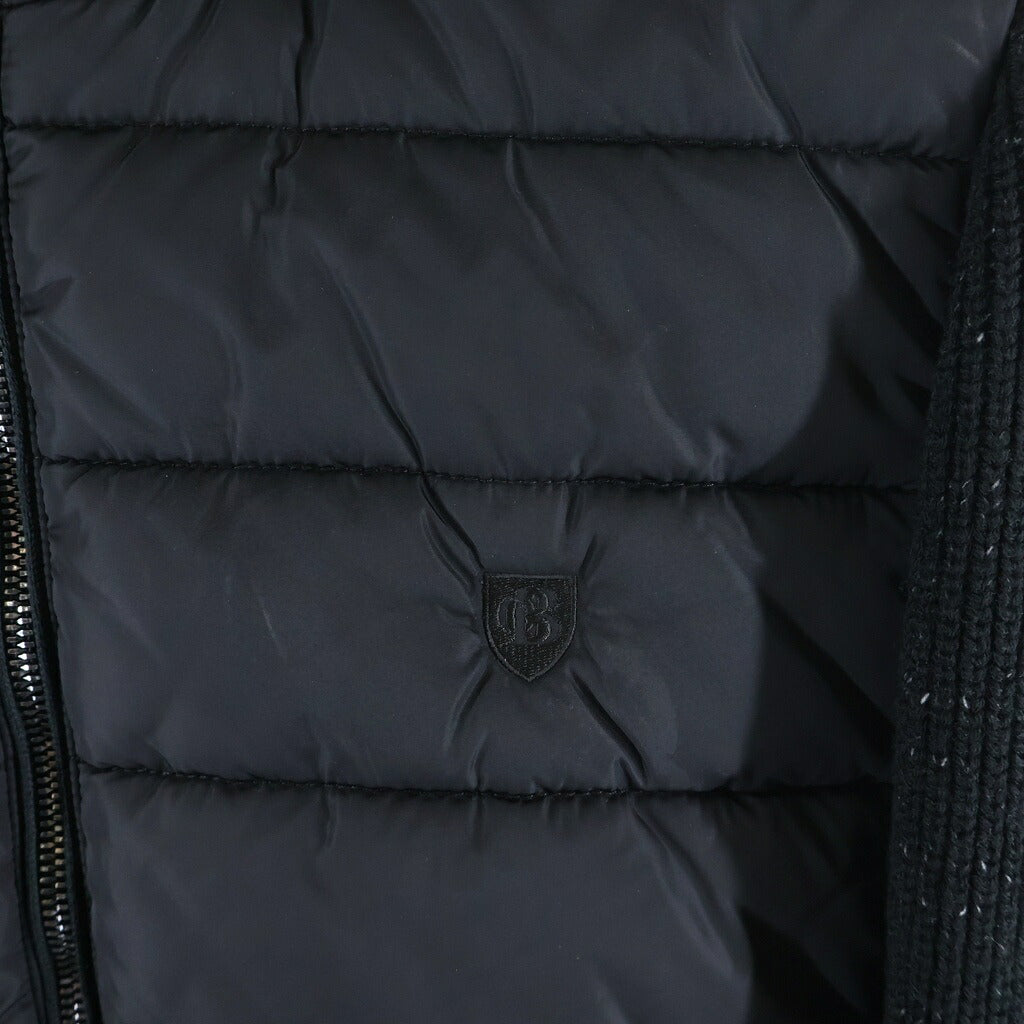 BLACK LABEL CRESTBRIDGE(ブラックレーベルクレストブリッジ) フーディー ナイロン ニットダウンベスト ブラック 51N21-820-09