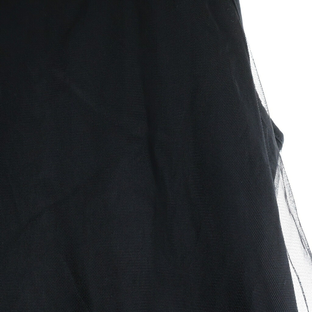 NO BRAND(ノーブランド) CYGNE【シーニョ】 チュール ロング ワンピース ドレス レディース ブラック CY2411-06-013