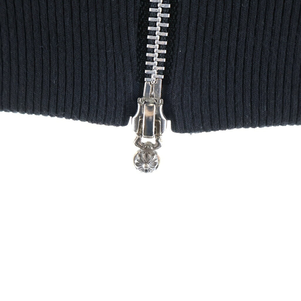CHROME HEARTS(クロムハーツ) クロスパッチ ダブルジップアップ フーディーパーカー ブラック