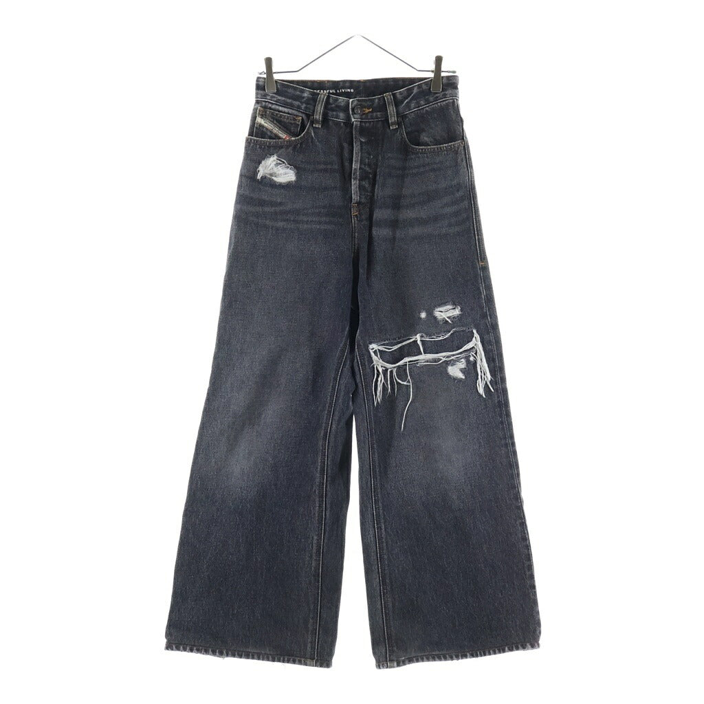 DIESEL(ディーゼル) 1996 D-SIRE ダメージストレートデニム ブラック レディース A06926 007F6