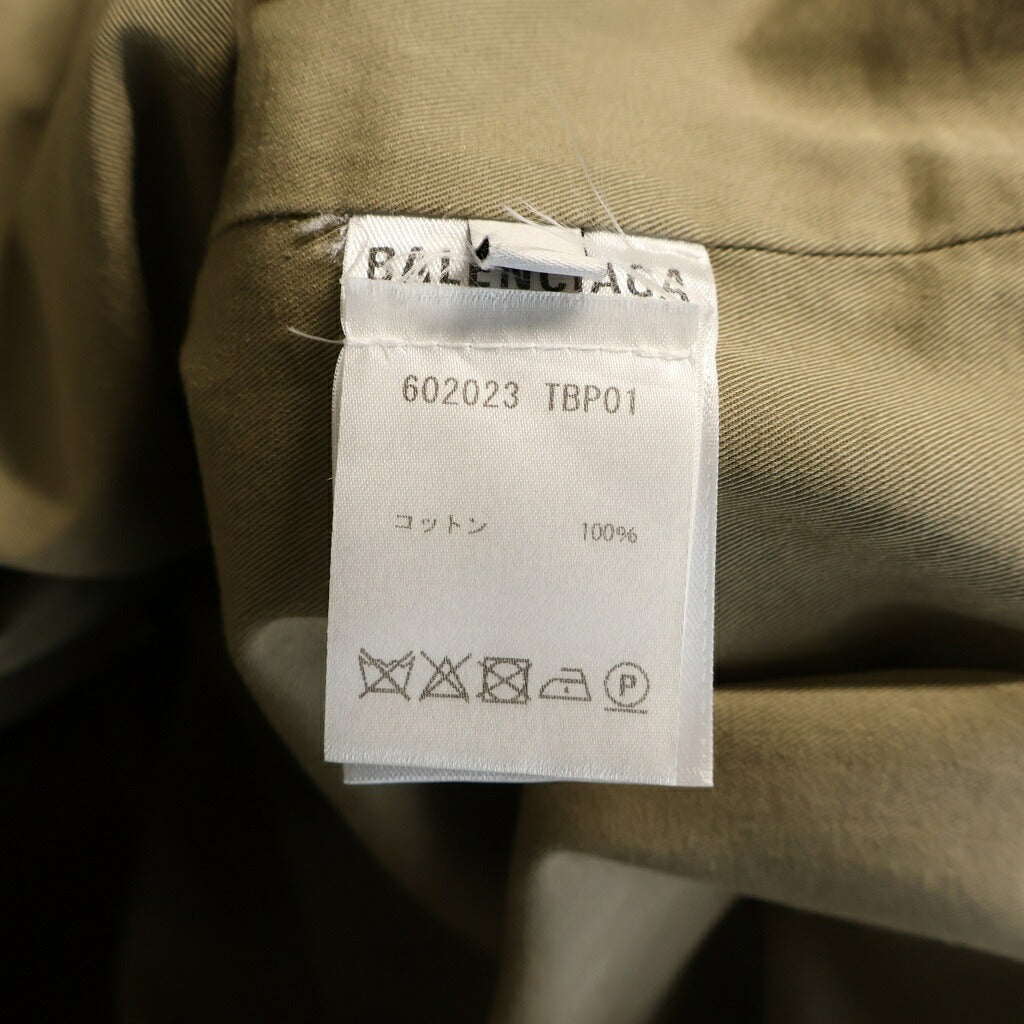 BALENCIAGA(バレンシアガ) フード付き ジップアップ ロングコート ベージュ 602023 TBP01