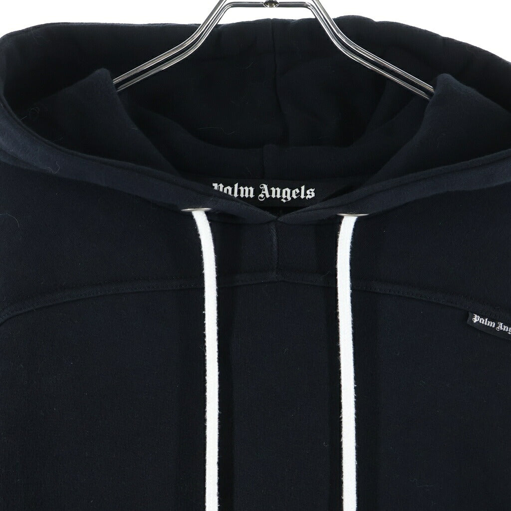 Palm Angels(パームエンジェルス) ファイアーパターン プルオーバースウェットパーカー フーディー ブラック PMBB074R20636001