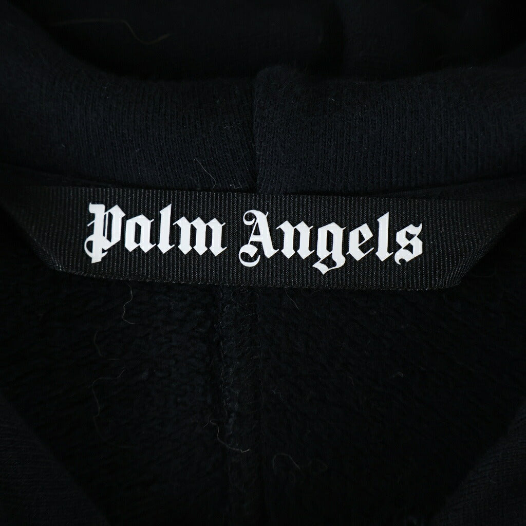Palm Angels(パームエンジェルス) ファイアーパターン プルオーバースウェットパーカー フーディー ブラック PMBB074R20636001