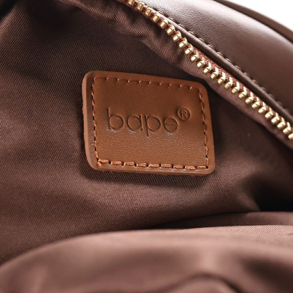 A BATHING APE(アベイシングエイプ) BABY LISA MILO ベイビーマイロ リサ 人形型 ショルダーバック ブラウン