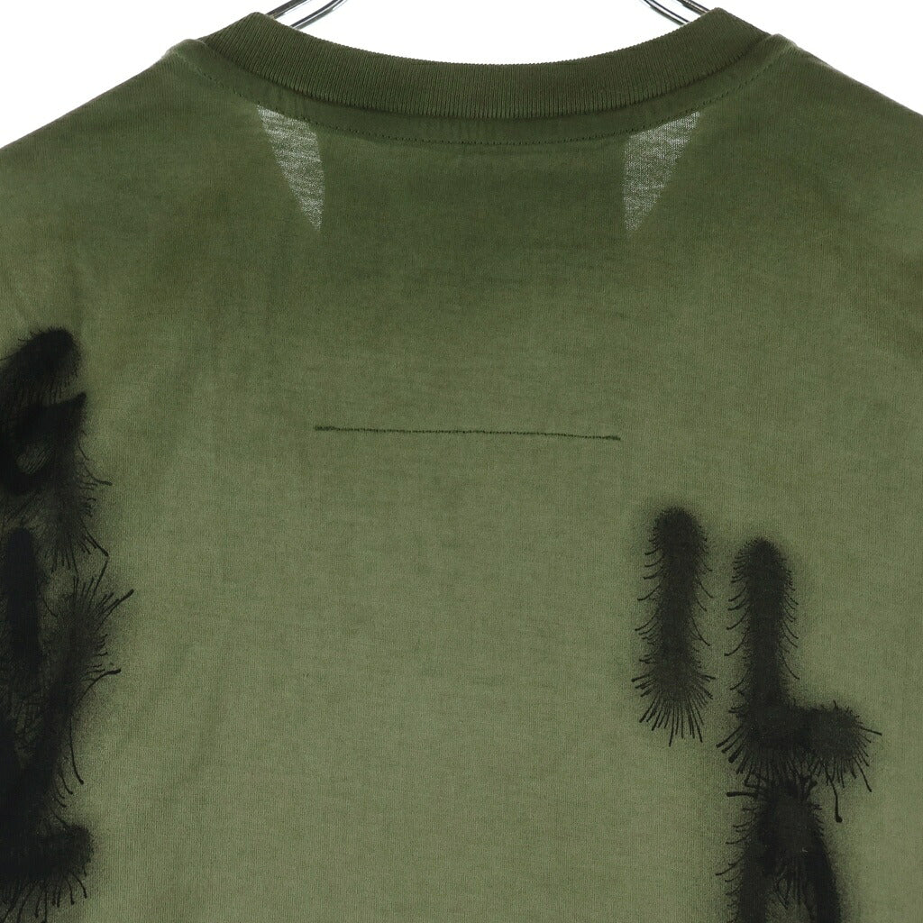GIVENCHY(ジバンシィ) 両面プリント クルーネック半袖Tシャツ カットソー カーキ BM716N3YGX
