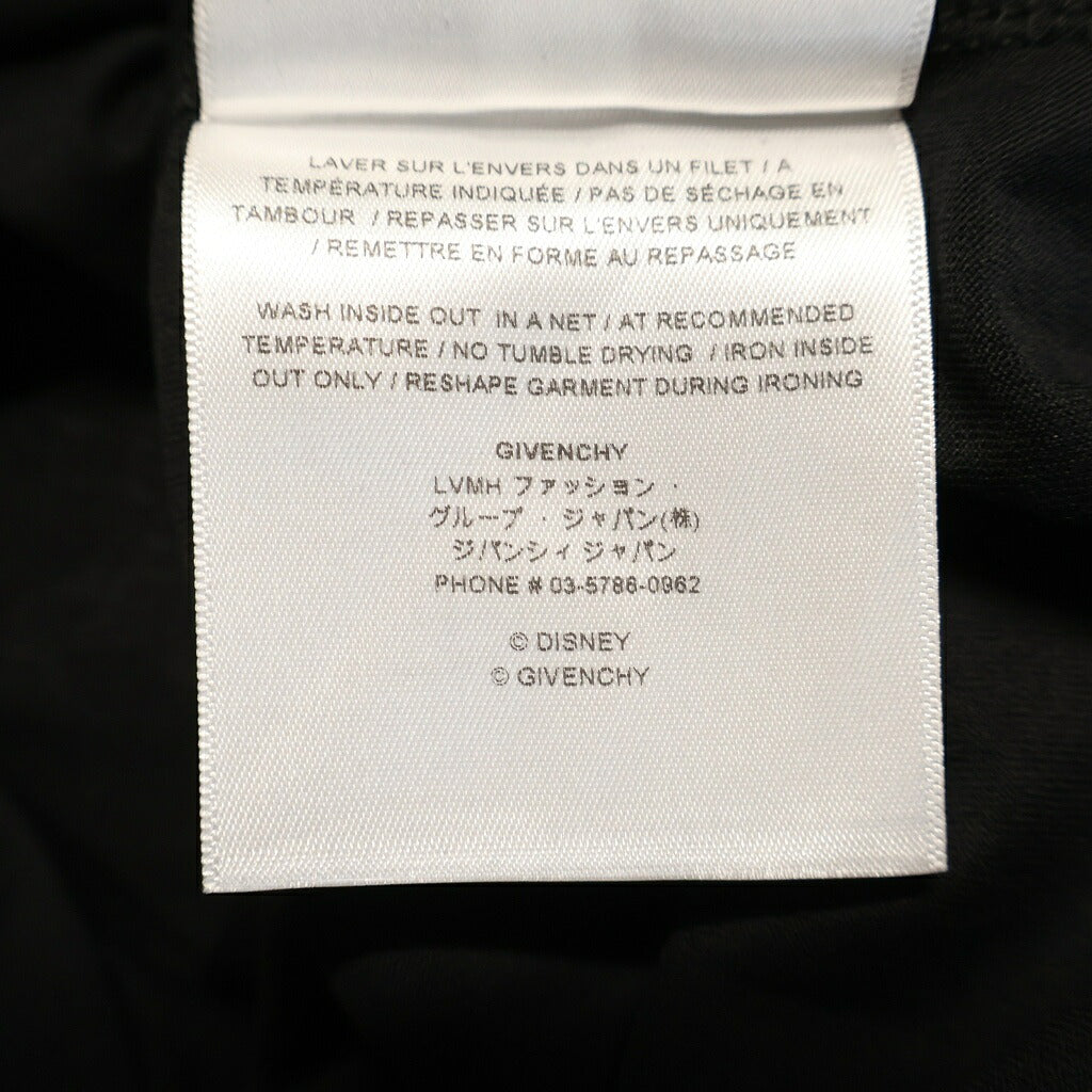 GIVENCHY(ジバンシィ) ×Disney 101Dalmatians 101ダルメシアンプリント クルーネック半袖 スリムTシャツ カットソー ブラック BW707Y3ZAR