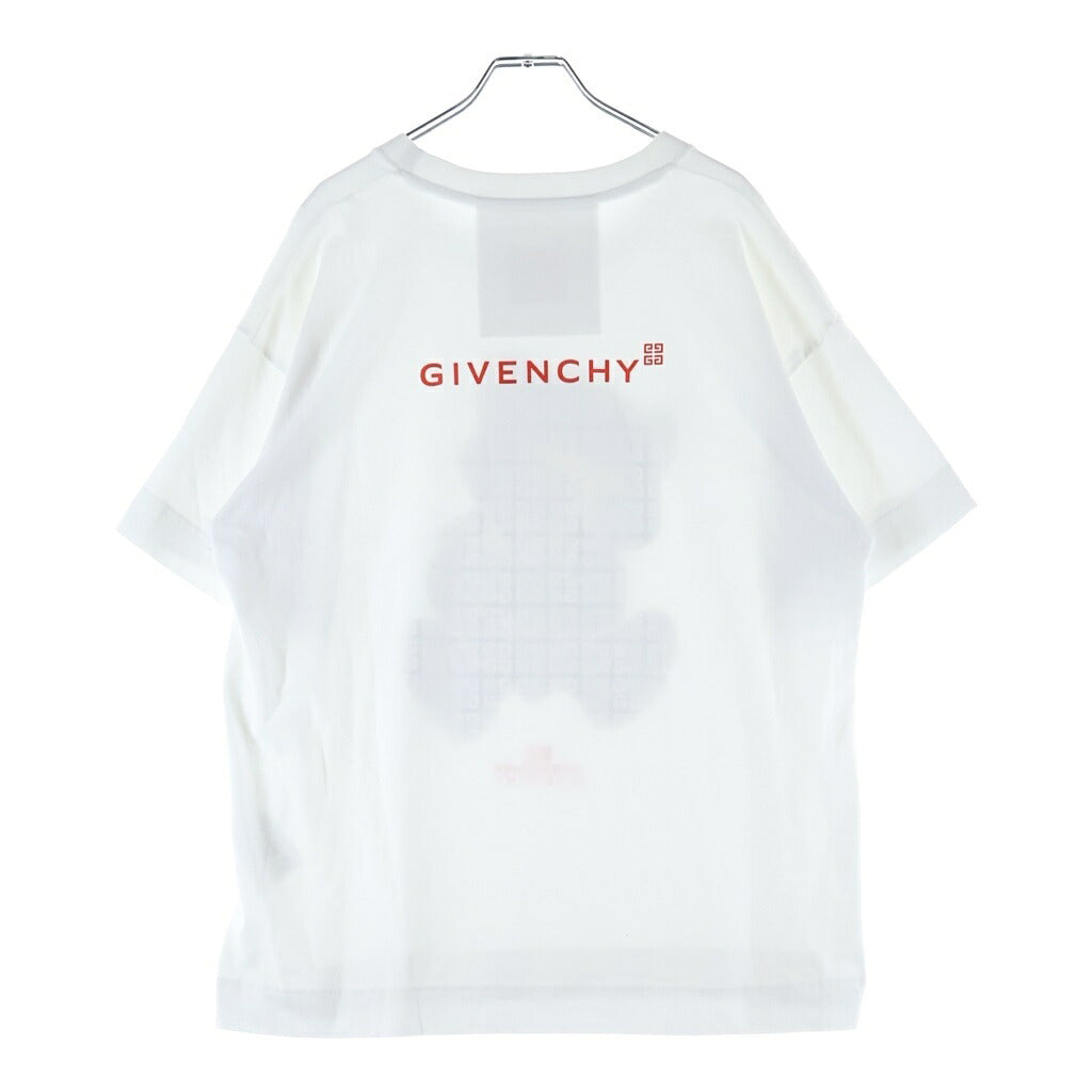 GIVENCHY(ジバンシィ) ×UNDERCOVER GINZA SIX 銀座シックス限定 ベアプリント クルーネック半袖Tシャツ カットソーホワイト BM71JB3YMF