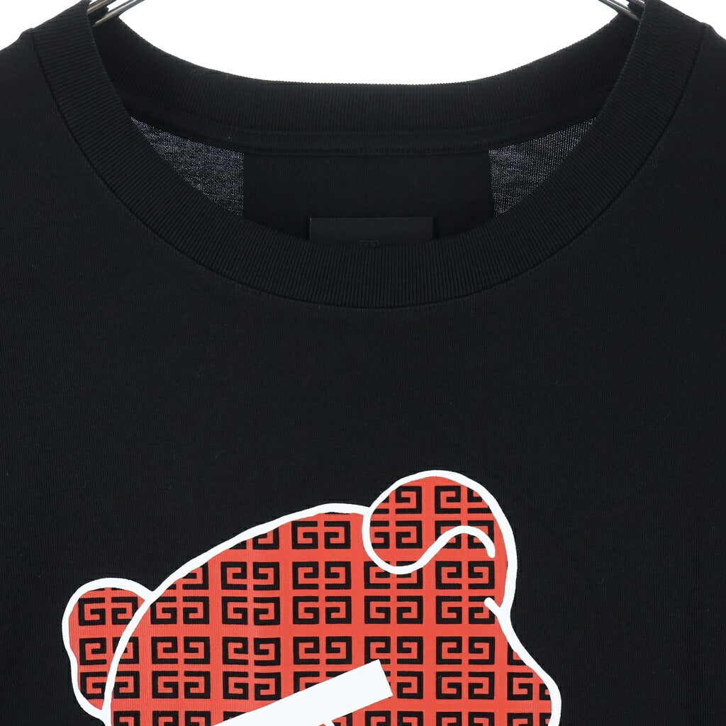 GIVENCHY(ジバンシィ) ×UNDERCOVER GINZA SIX 銀座シックス限定 ベアプリント クルーネック半袖Tシャツ カットソー ブラック BM71JB3YMF