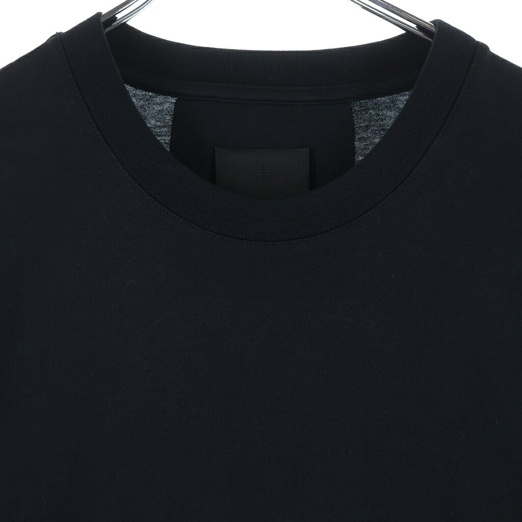 GIVENCHY(ジバンシィ) ×Disney 101Dalmatians 101ダルメシアンバックプリント フロントロゴ刺繍 クルーネック半袖Tシャツ カットソー ブラック BM71E83Y6B