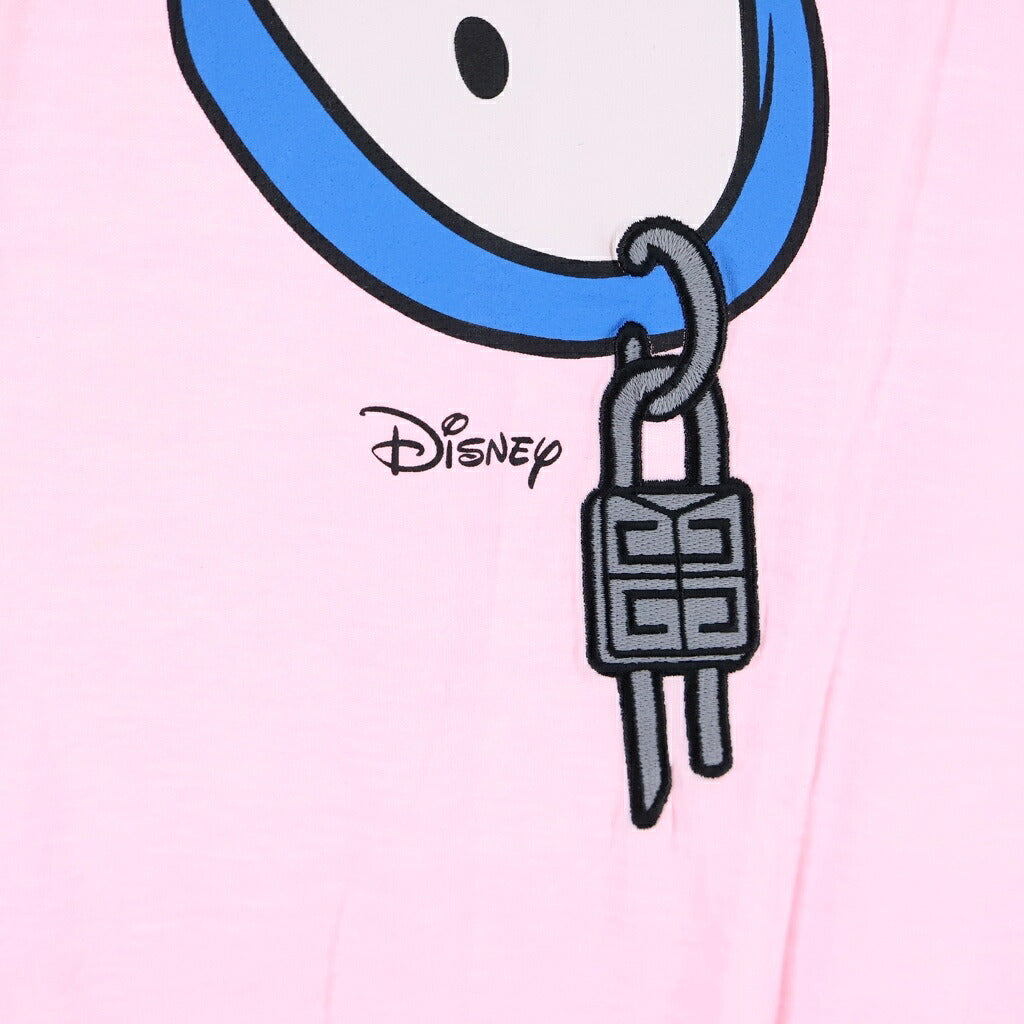 GIVENCHY(ジバンシィ) ×Disney 101Dalmatians 101ダルメシアンプリント クルーネック半袖Tシャツ カットソー ピンク BW707Z3ZAN