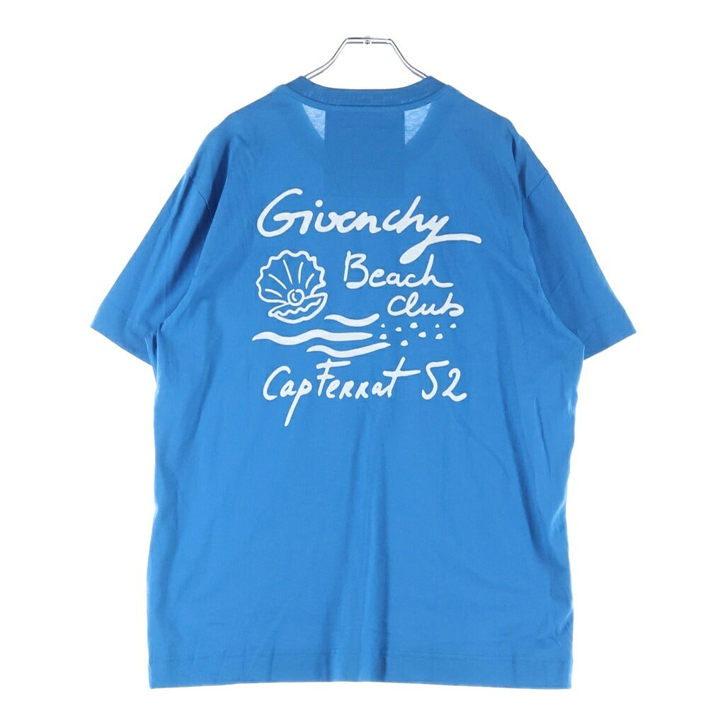 GIVENCHY(ジバンシィ) 両面プリント クルーネック半袖Tシャツ カットソー ブルー BM716R3YEV