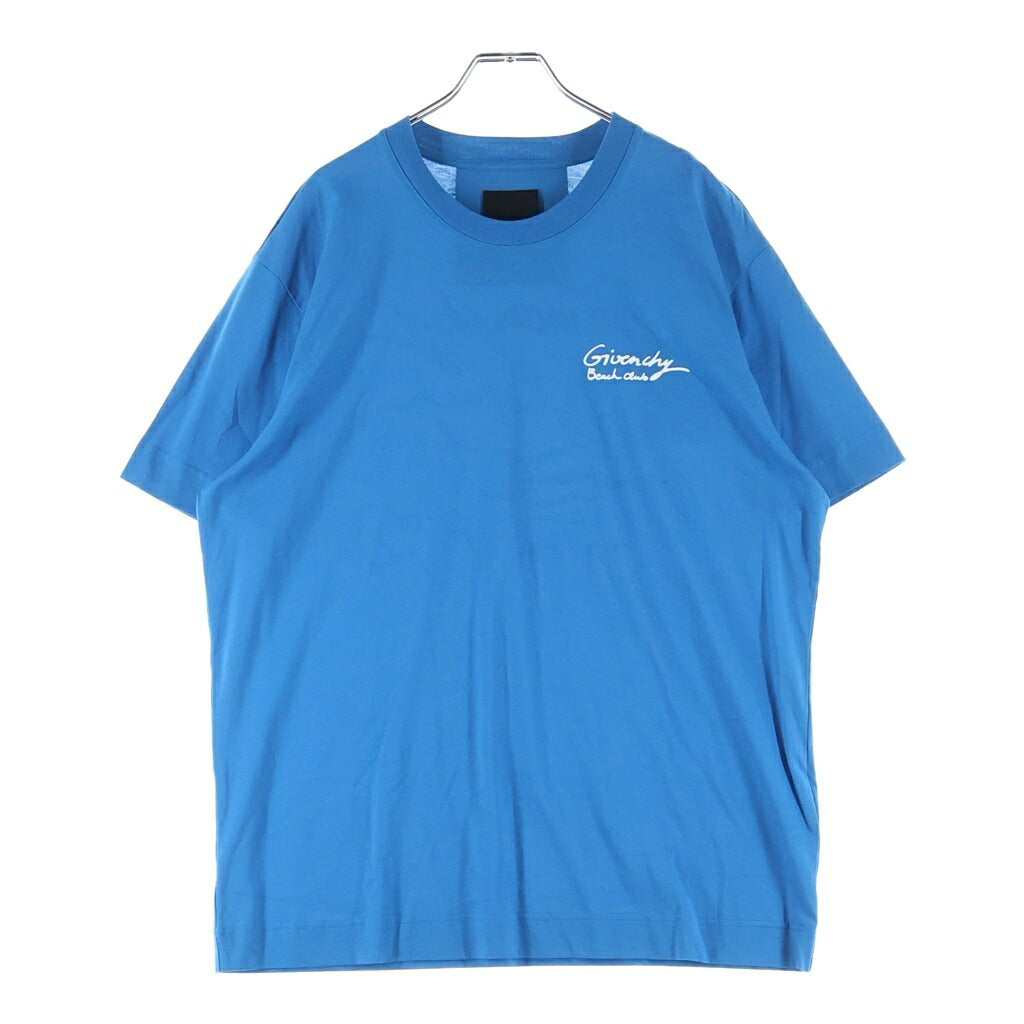 GIVENCHY(ジバンシィ) 両面プリント クルーネック半袖Tシャツ カットソー ブルー BM716R3YEV