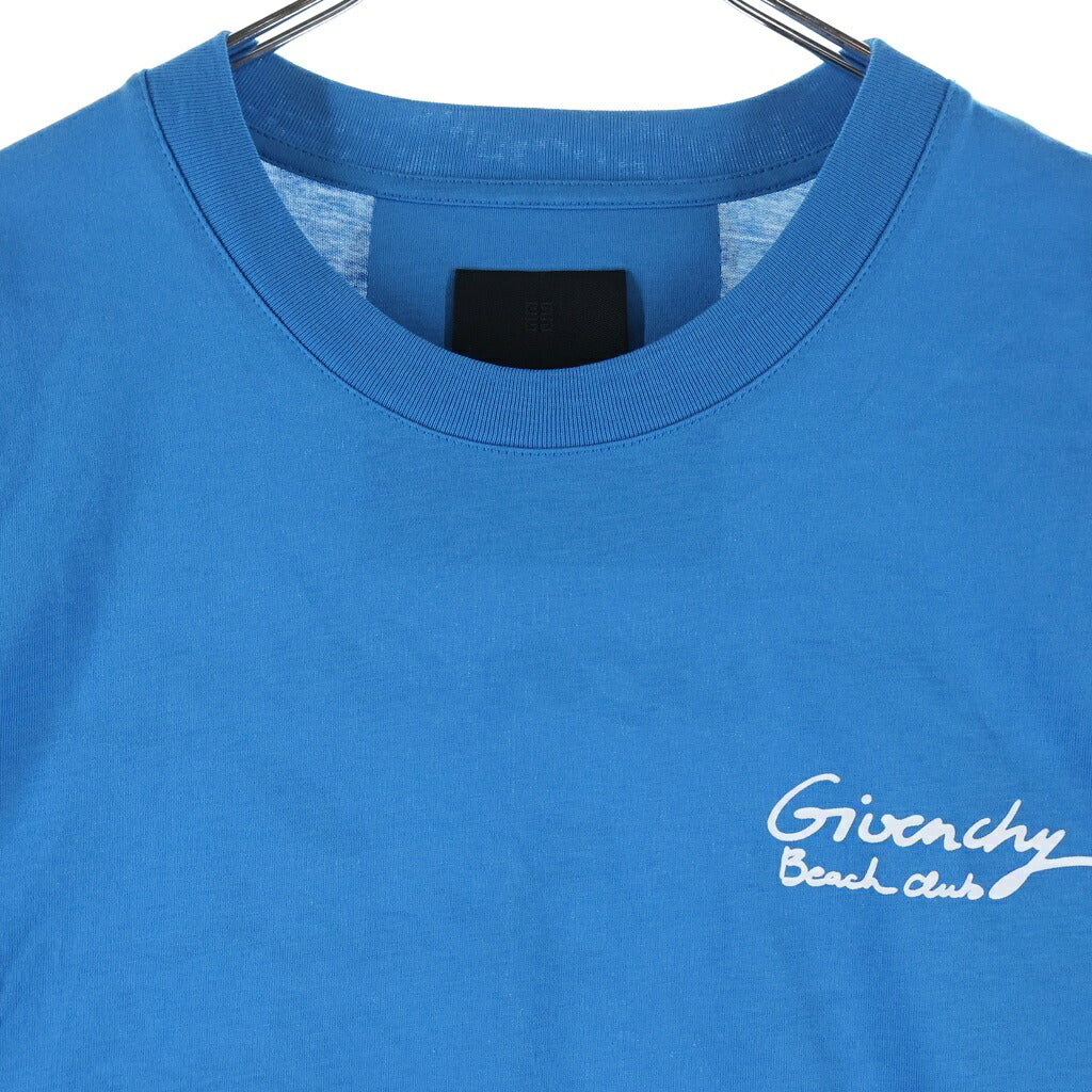 GIVENCHY(ジバンシィ) 両面プリント クルーネック半袖Tシャツ カットソー ブルー BM716R3YEV