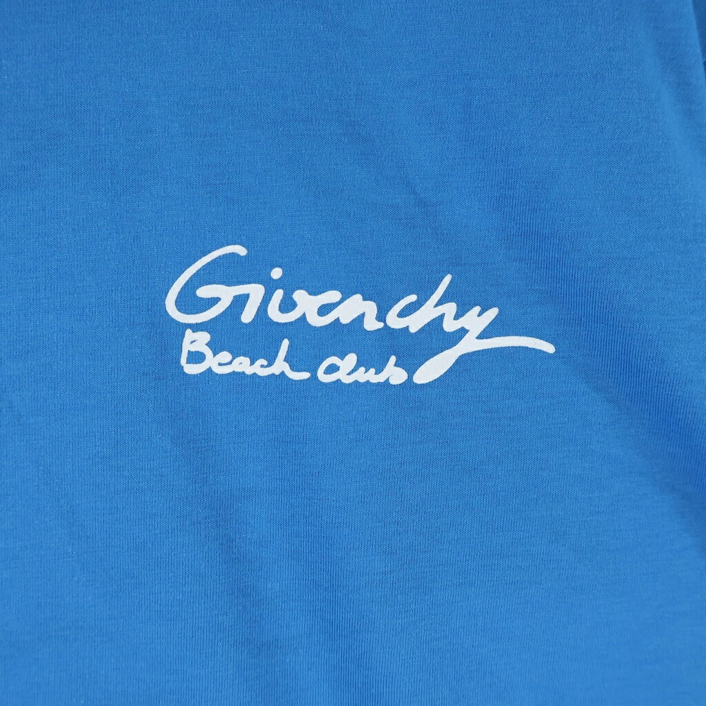 GIVENCHY(ジバンシィ) 両面プリント クルーネック半袖Tシャツ カットソー ブルー BM716R3YEV