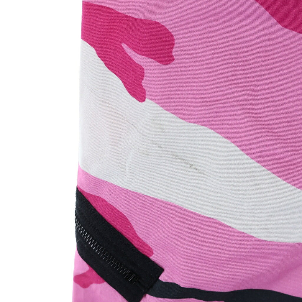 GIVENCHY(ジバンシィ) Camo Print カモプリント ジップトラウザーズ カーゴパンツ ピンク BM519X5Y70