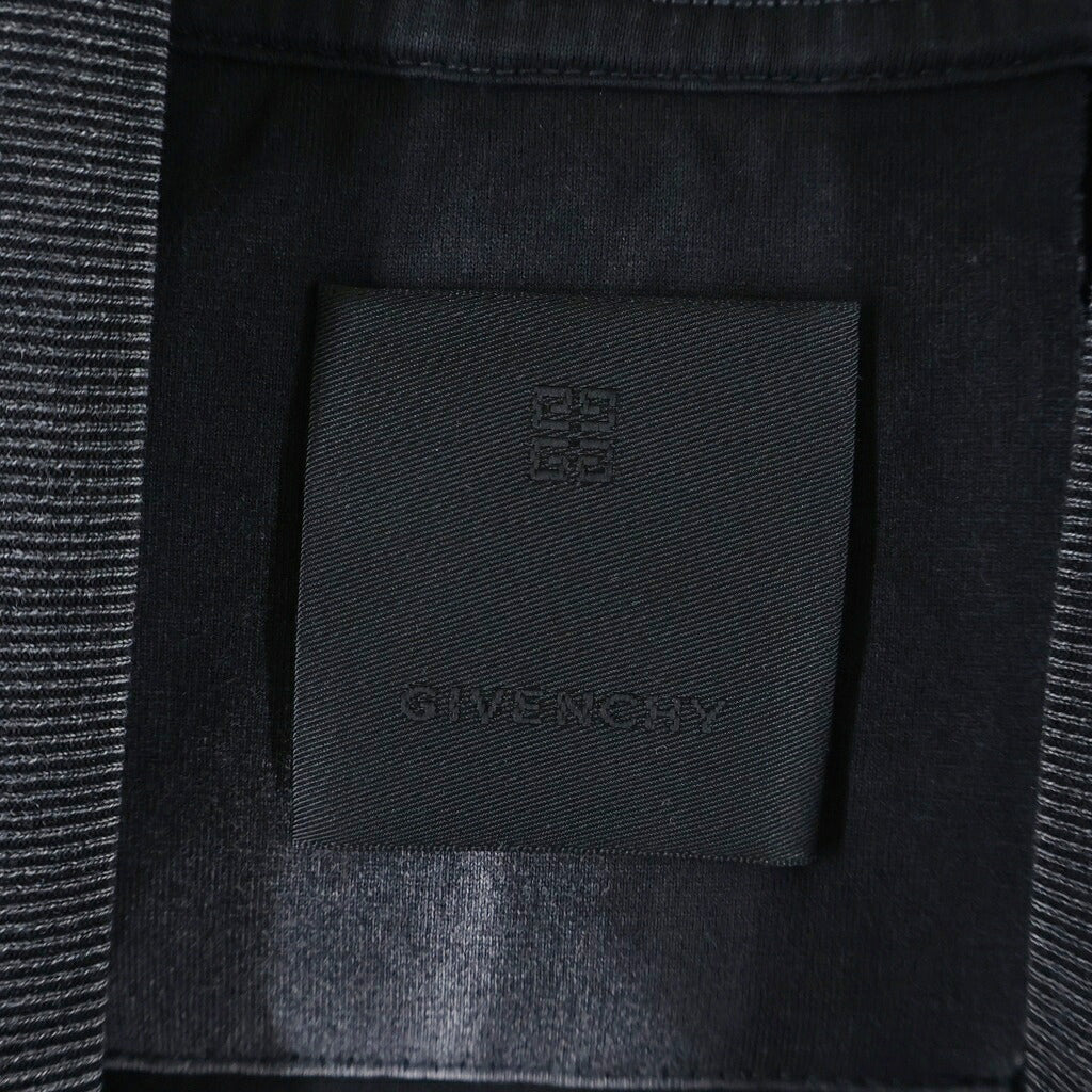 GIVENCHY(ジバンシィ) レイヤード フード付き モックネック ダメージ Tシャツ カットソー ブラック BM71FE3Y8T