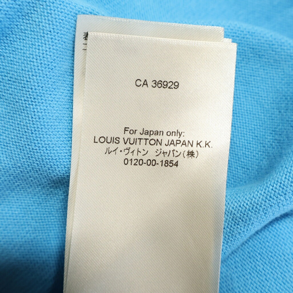 LOUIS VUITTON(ルイヴィトン) クルーネック 半袖ニット カットソー ブルー RN232Q OY8 HNN42W