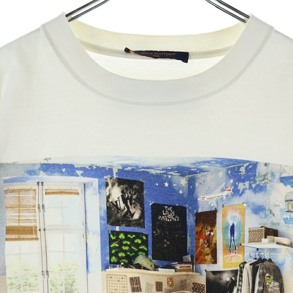 LOUIS VUITTON(ルイヴィトン) 23AW プリンテッドコットンクルーネック半袖Tシャツ ホワイト 1ABY3Z/RM232 NPG HPY80W