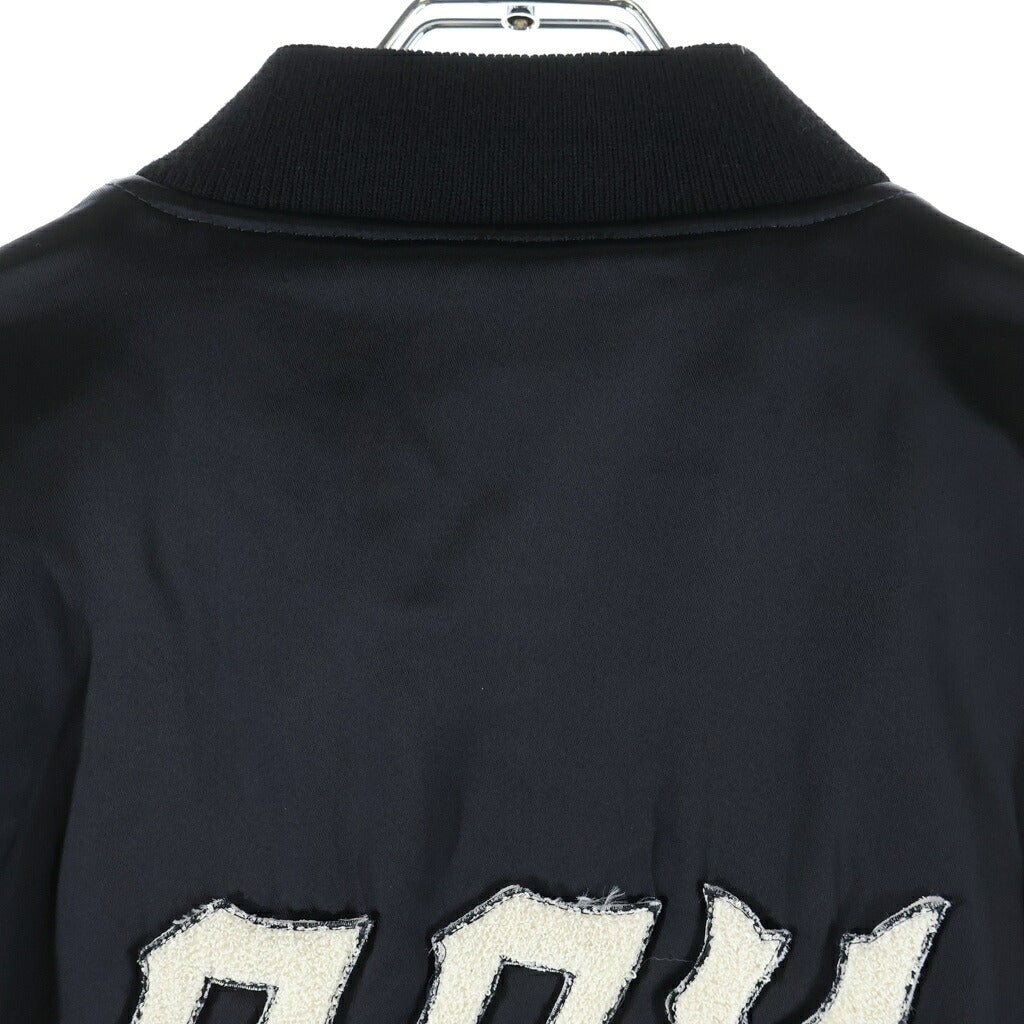 CELINE(セリーヌ) 22AW BOY DOLL TEDDY JACKET IN SATIN NYLON ボーイドール テディジャケット サテン ナイロン ブラック 2W750048S
