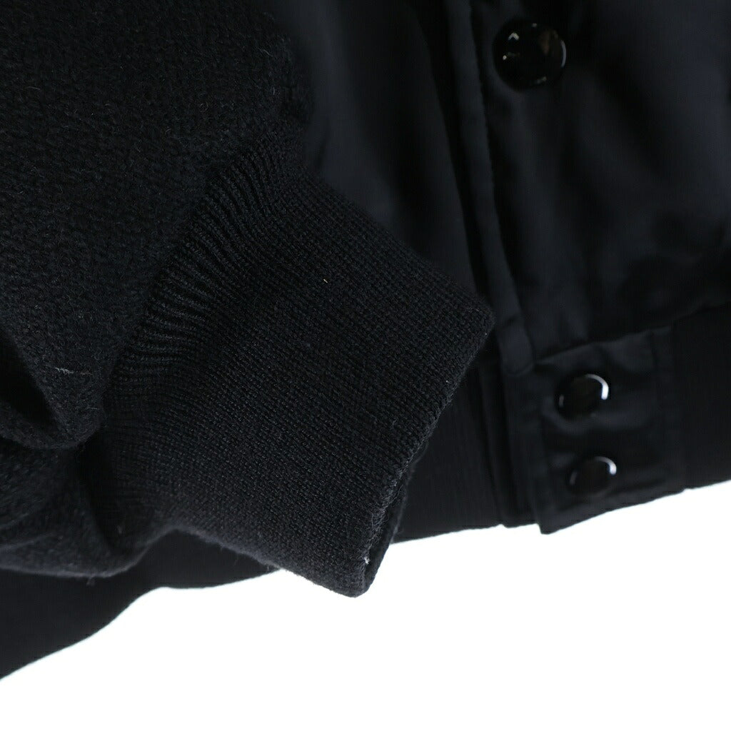 CELINE(セリーヌ) 22AW BOY DOLL TEDDY JACKET IN SATIN NYLON ボーイドール テディジャケット サテン ナイロン ブラック 2W750048S