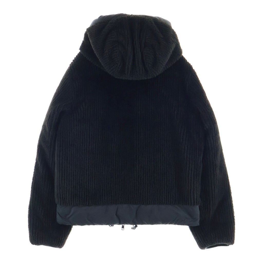 MONCLER(モンクレール) TEJAT テジャット ボルグ リバーシブルダウンジャケット ボア ナイロン ブラック サイズ2 1A00193 89AA3