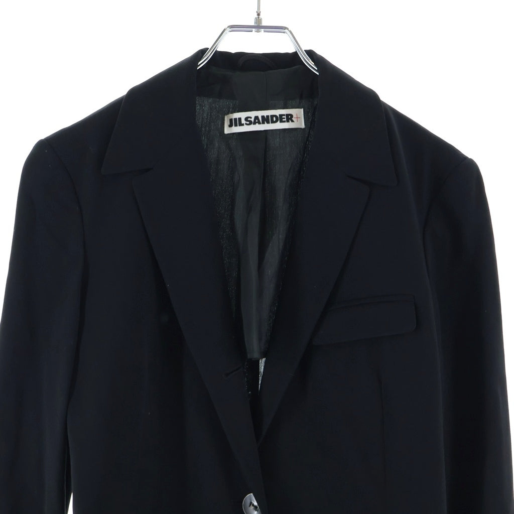 JIL SANDER(ジルサンダー) セットアップ ウール 2B チェスター コート ロングジャケット スラックスパンツ ブラック レディース