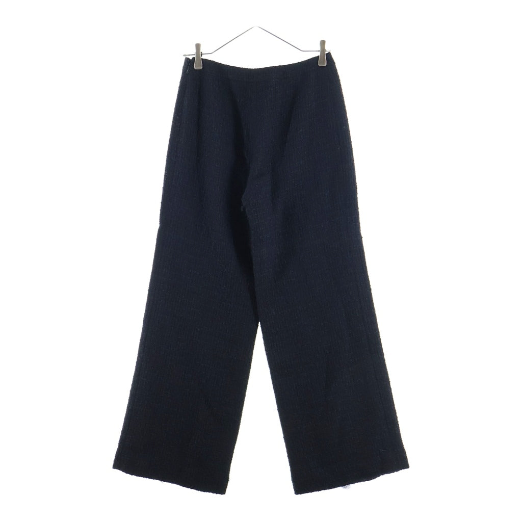 CHANEL(シャネル) 03A ウール ツイード ワイドパンツ ネイビー レディース P22339V13173