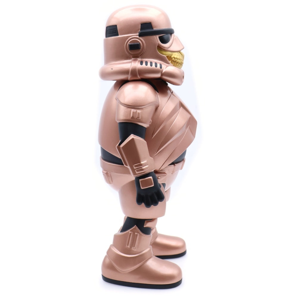 Ron English(ロン・イングリッシュ) ×Made by Monsters Police Grin Rose Gold Stormtrooper Gold Grin メイドバイモンスター ポリスグリン ストームトルーパー 世界550個限定 フィギュア