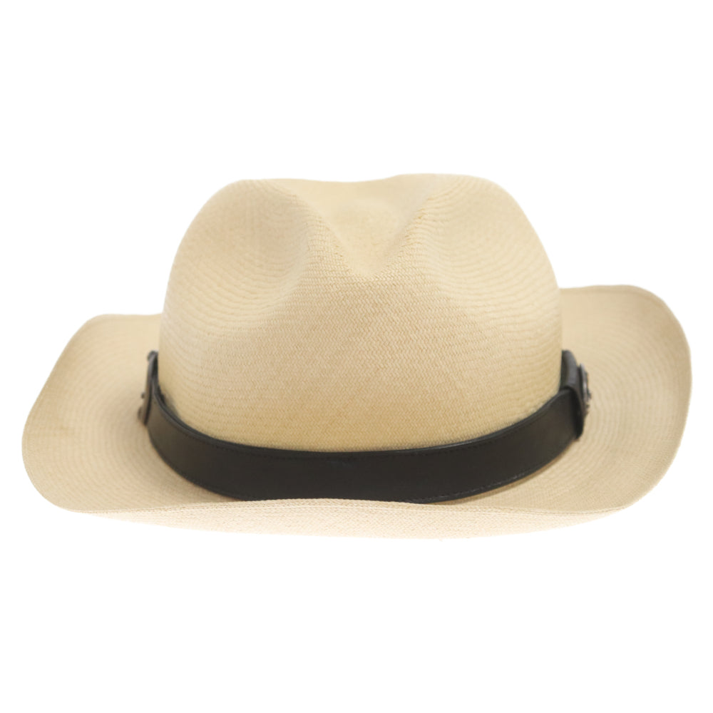 CHROME HEARTS(クロムハーツ) STRAW HAT クラシックオーバルクロス付き ストローハット 麦わら帽子