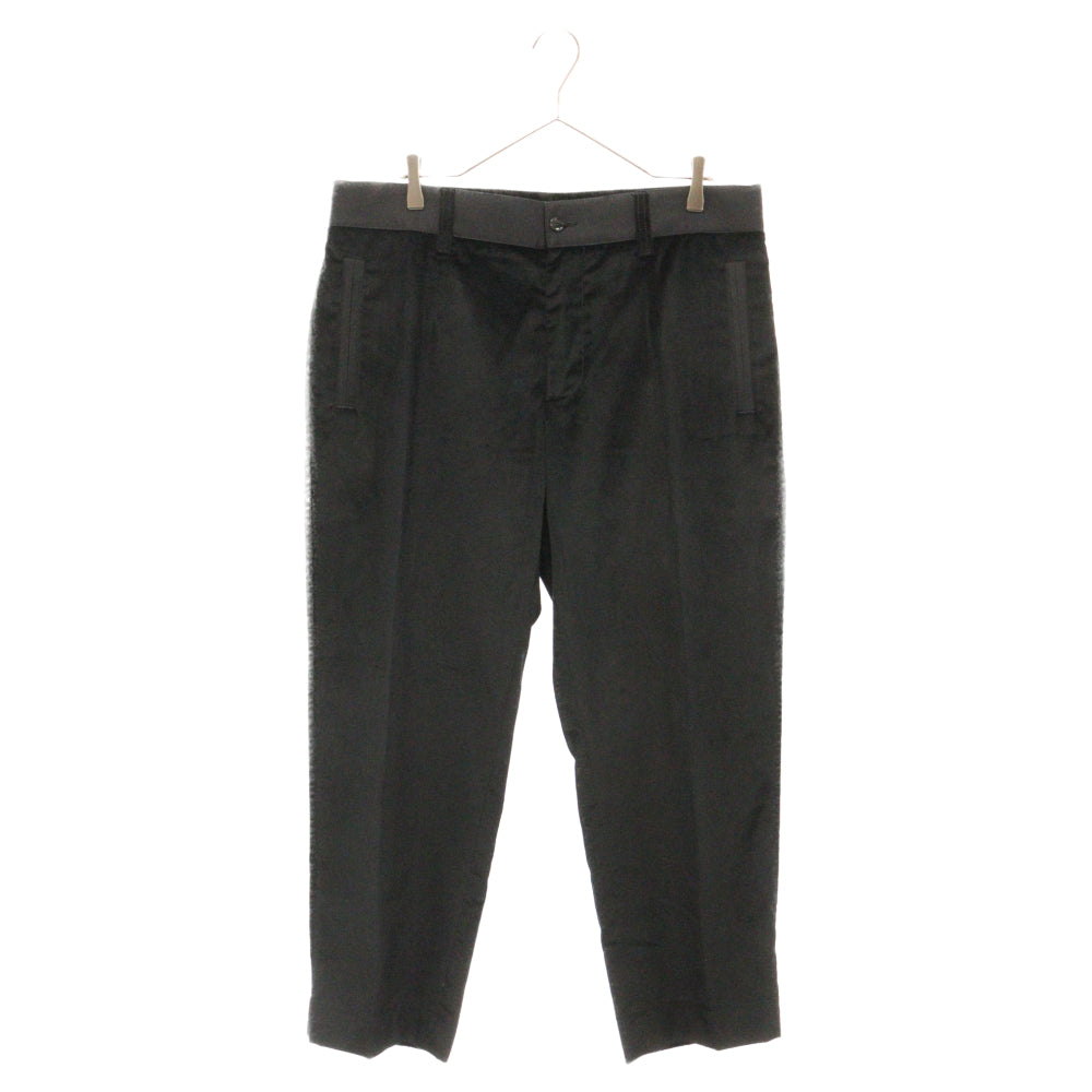 DOLCE & GABBANA(ドルチェアンドガッバーナ) ベロアテーラードパンツ スラックス ブラック G4Q1ET FUVCF