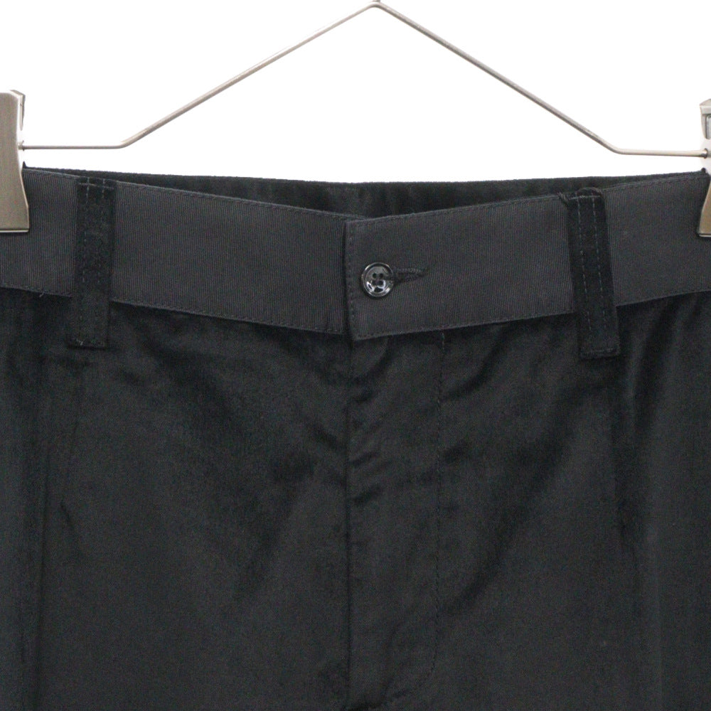 DOLCE & GABBANA(ドルチェアンドガッバーナ) ベロアテーラードパンツ スラックス ブラック G4Q1ET FUVCF