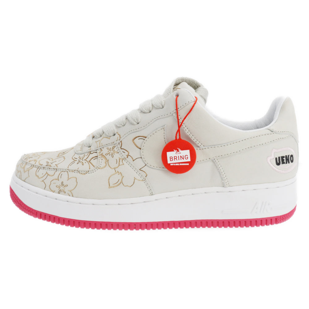 NIKE(ナイキ) 05年製 世界200足限定 Air Force 1 LOW UENO CITY ATTACK SAKURA 309360-001 エアフォースワン 上野 桜モデル ローカットスニーカー グレー US9/27cm