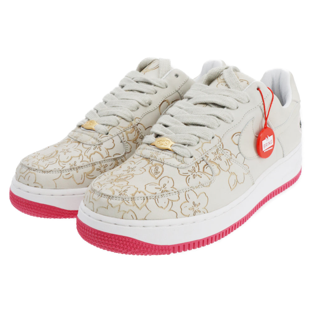 NIKE(ナイキ) 05年製 世界200足限定 Air Force 1 LOW UENO CITY ATTACK SAKURA 309360-001 エアフォースワン 上野 桜モデル ローカットスニーカー グレー US9/27cm