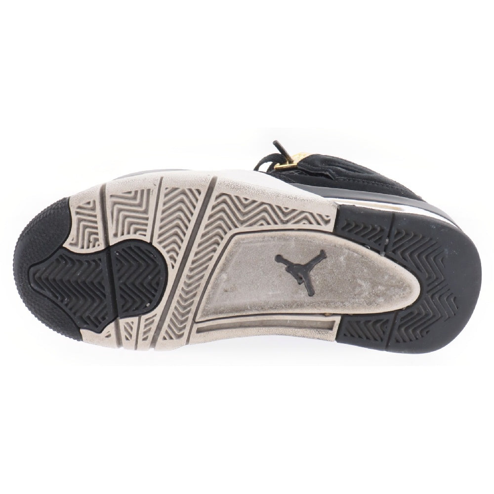 NIKE(ナイキ) AIR JORDAN 4 RETRO ROYALTY GS 408452-032 エアジョーダン4 レトロ ロイヤルティローカットスニーカー シューズ ブラック/ゴールド US4/23cm