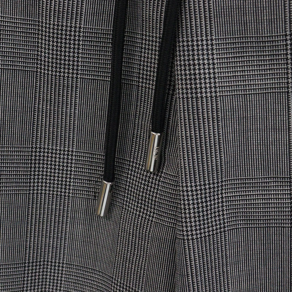 DIOR(ディオール) マイクロ ハウンドトゥース ウールキャンバス トラックパンツ グレー 113C122A4995