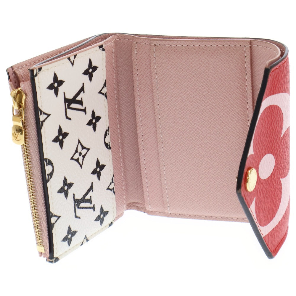 LOUIS VUITTON(ルイヴィトン) ポルトフォイユゾエ ジャイアントモノグラム 三つ折り財布 ルージュ M67641
