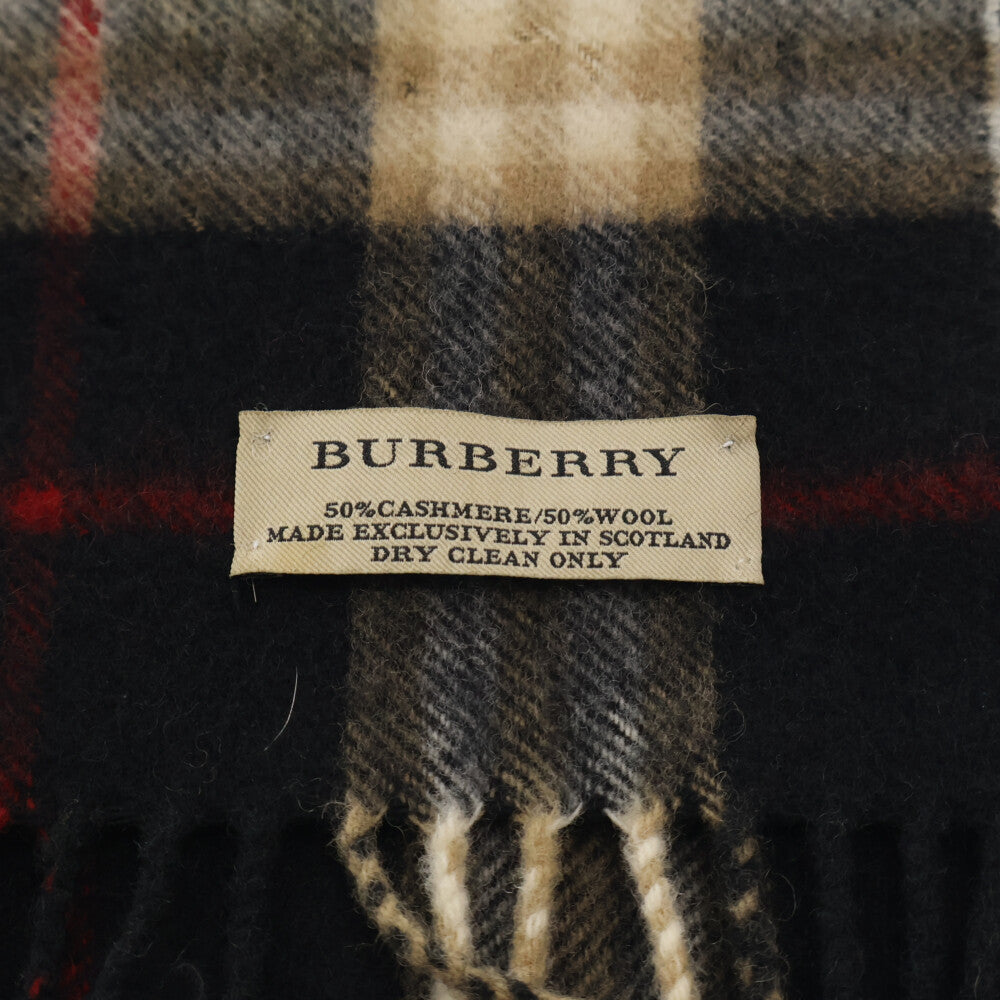 BURBERRY(バーバリー) ノヴァチェックウールマフラー ストール ベージュ