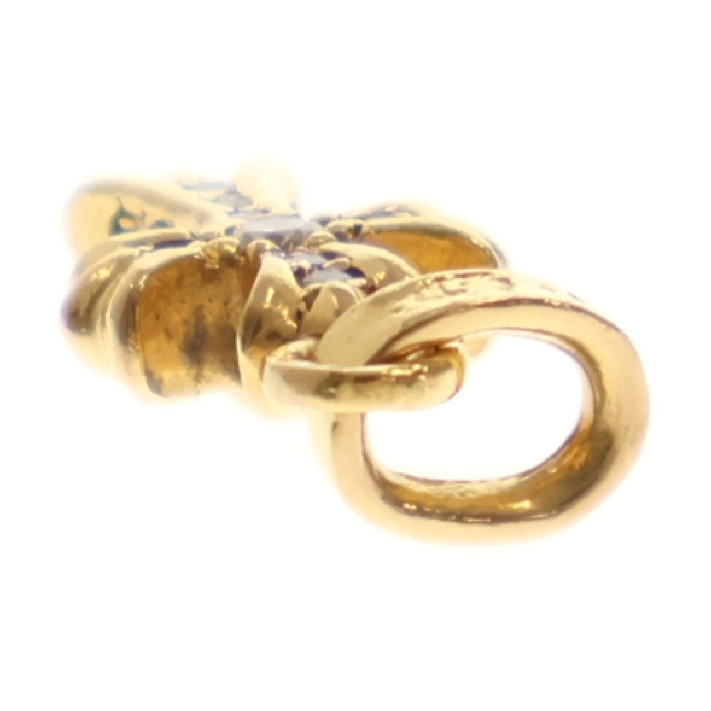 CHROME HEARTS(クロムハーツ) 22K CRS BBYFAT P DMND ベイビーファット PAVEダイヤ チャーム ゴールドネックレストップ