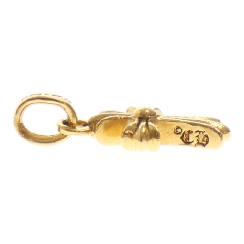 CHROME HEARTS(クロムハーツ) 22K CRS BBYFAT P DMND ベイビーファット PAVEダイヤ チャーム ゴールドネックレストップ