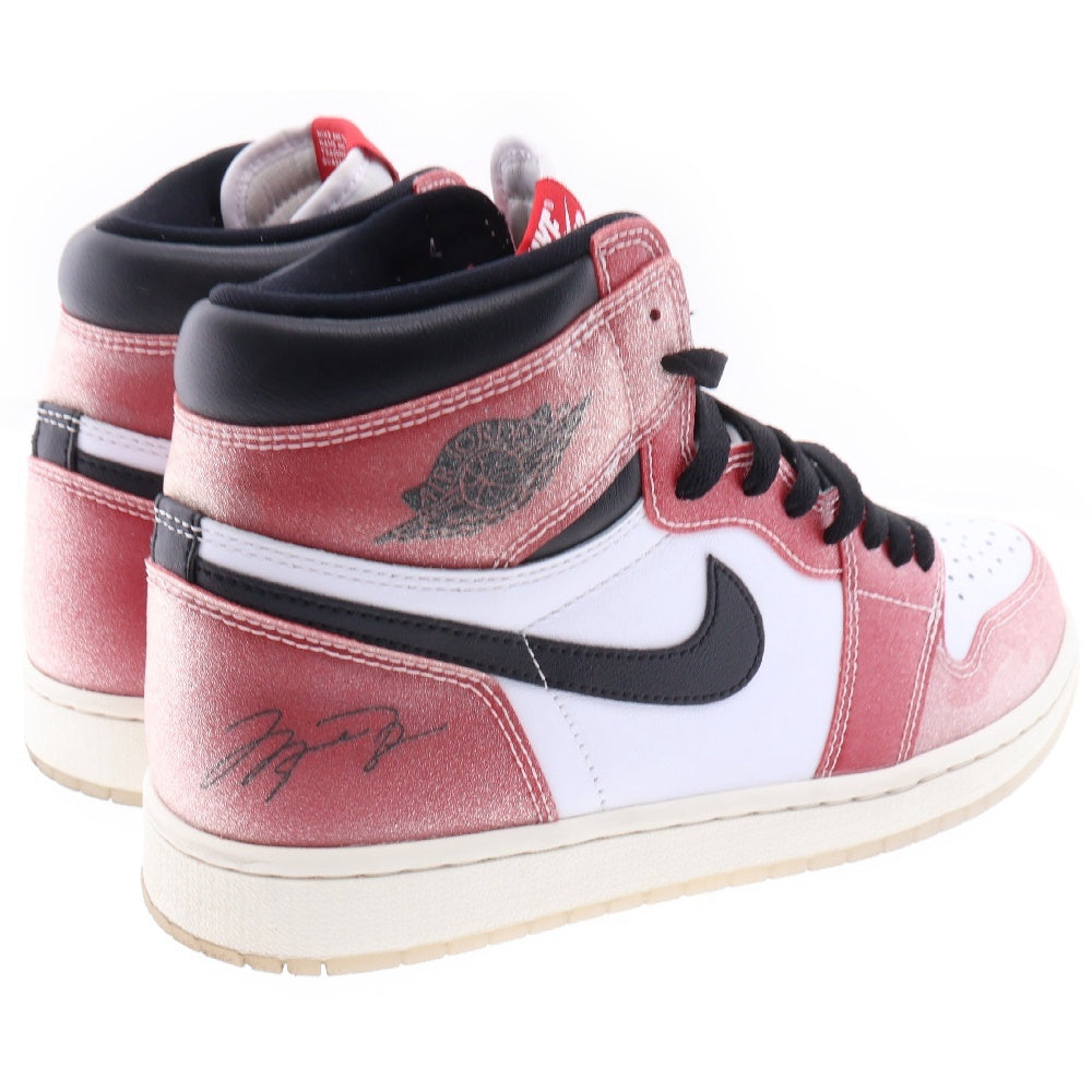 NIKE(ナイキ) ×Trophy Room AIR JORDAN 1 RETRO HIGH OG SP DA2728-100 トロフィールーム エアジョーダン シカゴ ハイカットスニーカー レッド/ホワイト US10/28cm