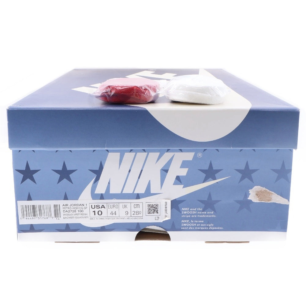 NIKE(ナイキ) ×Trophy Room AIR JORDAN 1 RETRO HIGH OG SP DA2728-100 トロフィールーム エアジョーダン シカゴ ハイカットスニーカー レッド/ホワイト US10/28cm