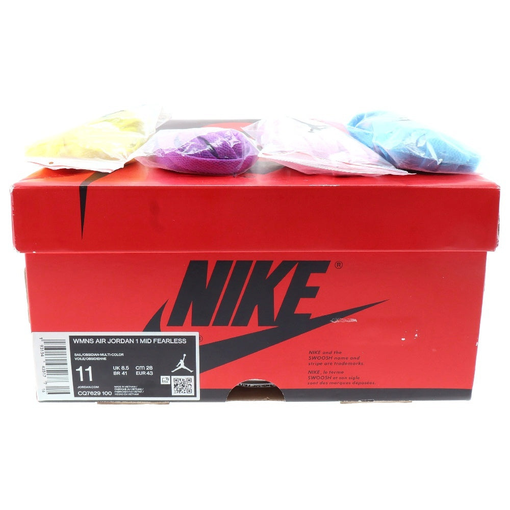 NIKE(ナイキ) ×MELODY EHSANI WOMEN'S AIR JORDAN 1 MID GREEN CQ7629-100 メロディーエサニ ウィメンズエアジョーダン1 ミッドカットスニーカー US11/28cm マルチ