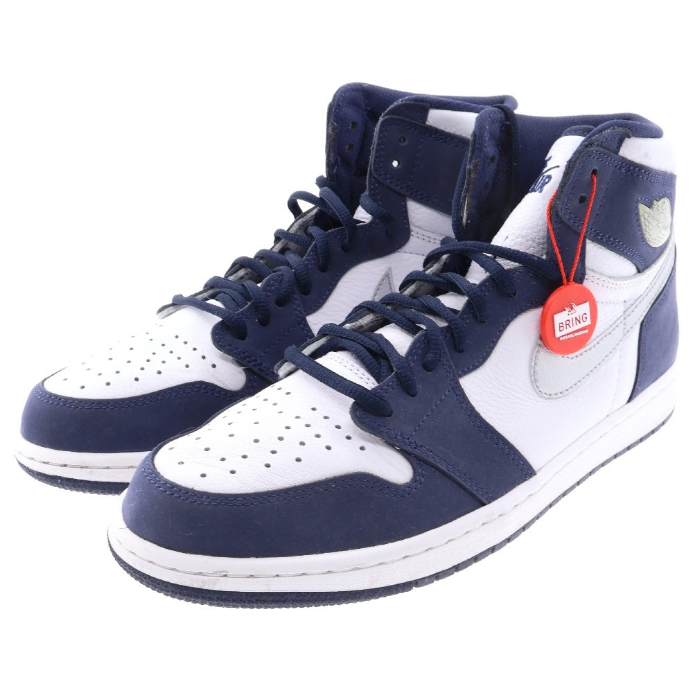 NIKE(ナイキ) AIR JORDAN 1 HIGH OG CO.JP 2020 エアジョーダン ハイカットスニーカー ホワイト/ネイビー US10/28cm DC1788-100