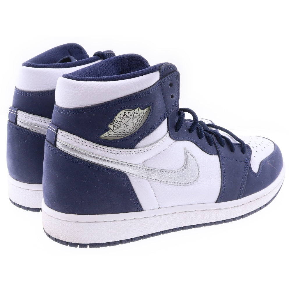 NIKE(ナイキ) AIR JORDAN 1 HIGH OG CO.JP 2020 エアジョーダン ハイカットスニーカー ホワイト/ネイビー US10/28cm DC1788-100