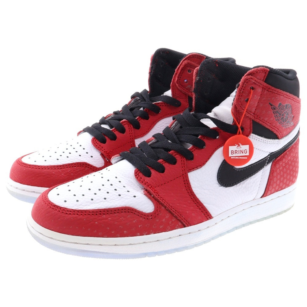 NIKE(ナイキ) AIR JORDAN 1 RETRO HIGH ORIGIN STORY エアジョーダン レトロ オリジナル ストーリー ハイカットスニーカー レッド US10/28cm 555088-602