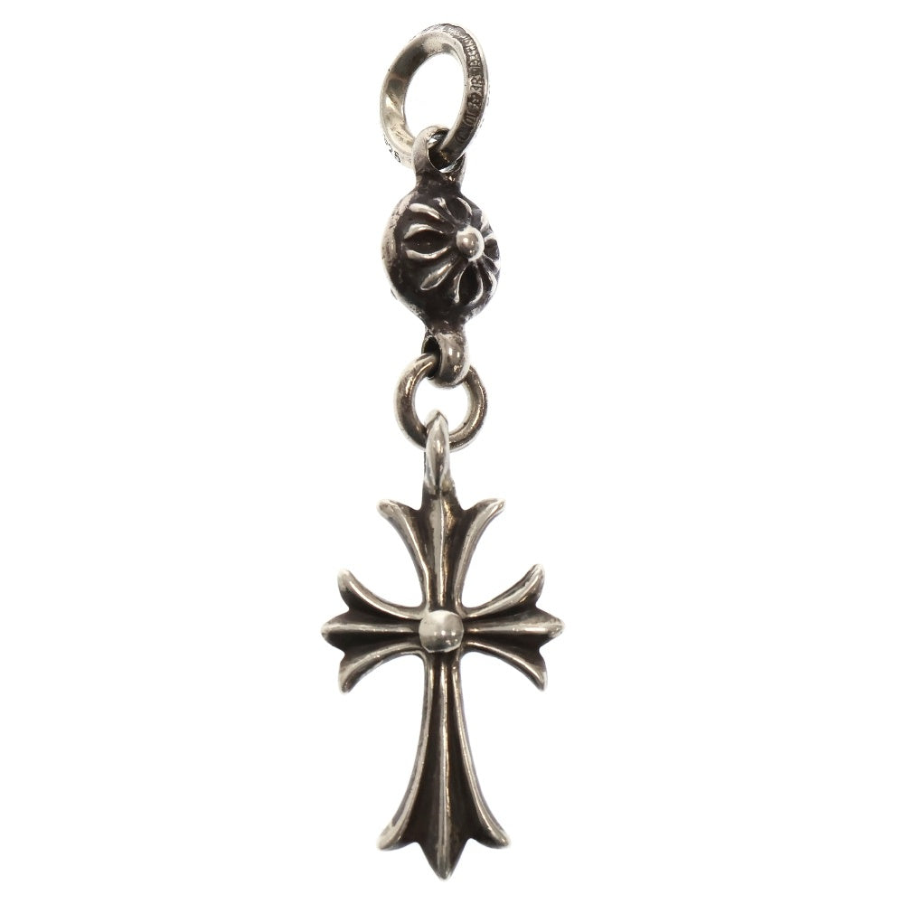 CHROME HEARTS(クロムハーツ) 1B TNY CH CRS 1ボールタイニーCHクロス チャーム シルバーネックレストップ シルバー