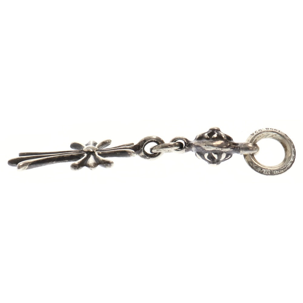 CHROME HEARTS(クロムハーツ) 1B TNY CH CRS 1ボールタイニーCHクロス チャーム シルバーネックレストップ シルバー