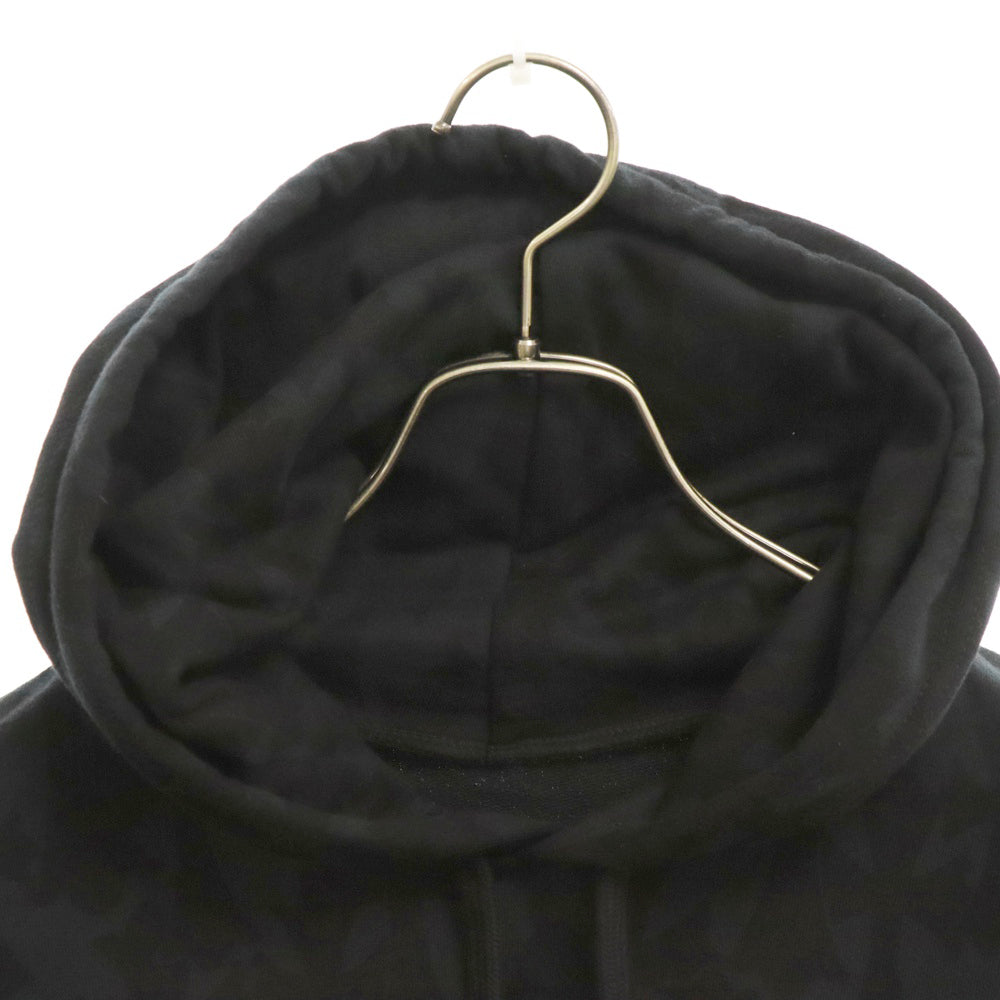 CHROME HEARTS(クロムハーツ) SWTSHRT PLVR セメタリークロス総柄プリント プルオーバーパーカー ブラック