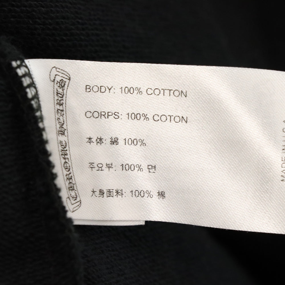 CHROME HEARTS(クロムハーツ) SWTSHRT PLVR セメタリークロス総柄プリント プルオーバーパーカー ブラック