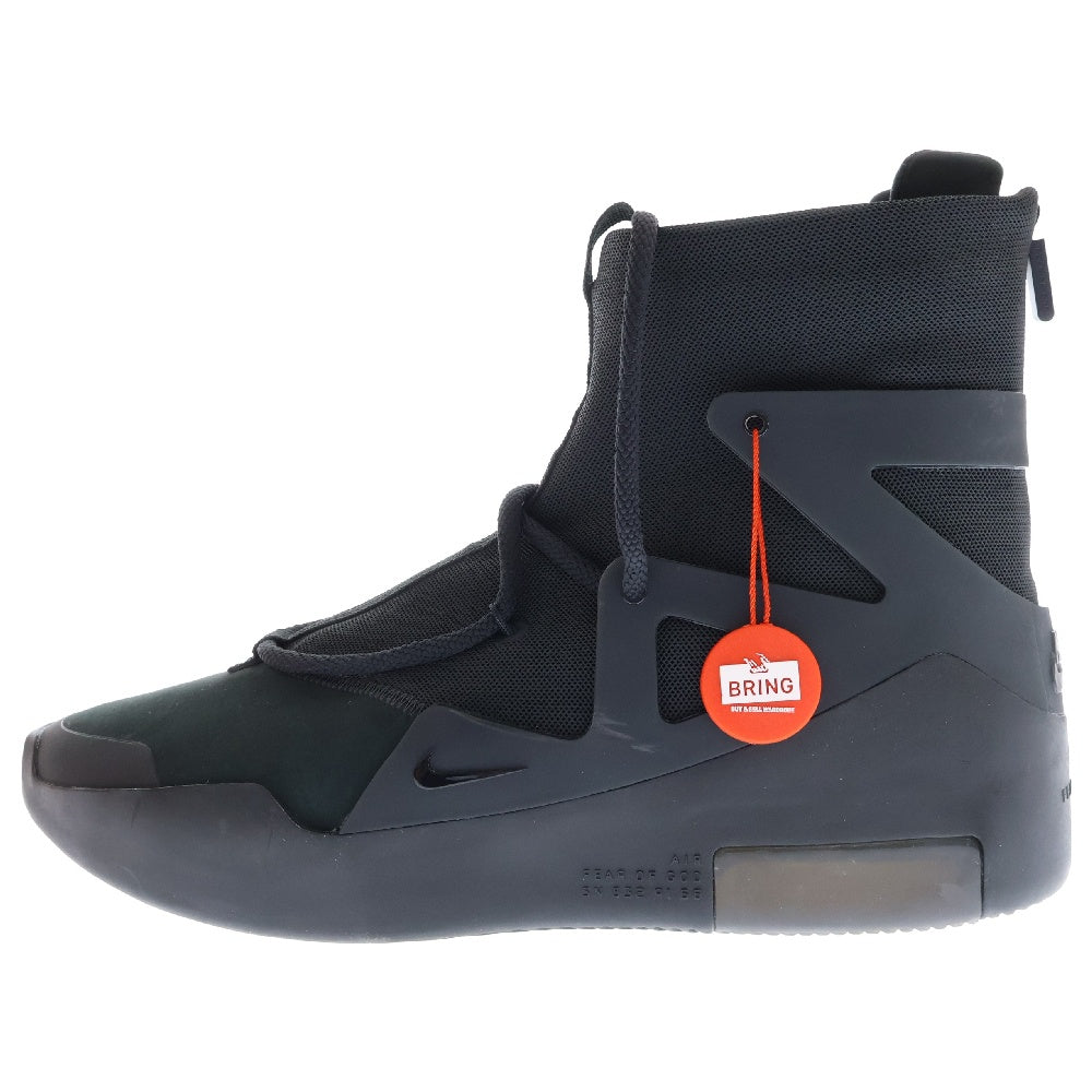 NIKE(ナイキ) ×FEAR OF GOD AIR FEAR OF GOD 1 AR4237-005 エアフィアオブゴッド ハイカットスニーカー US9.5/27.5cm ブラック